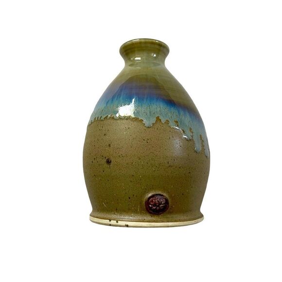 Small Pottery Bud Vase 5" Tall - Picture 3 of 7